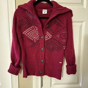 Columbia Women’s Cardigan, wool/alpaca blend, size XS